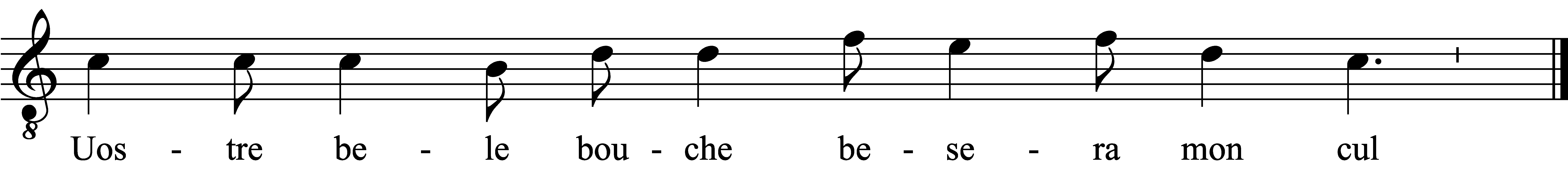 Refrain musical notation